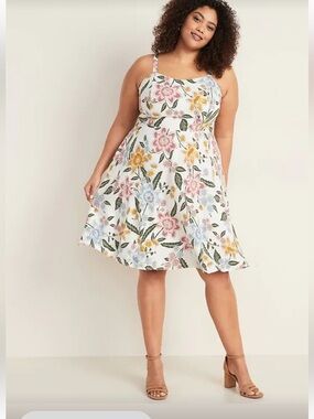 Girls Floral Sundress with Pink, Blue & Yellow Blooms